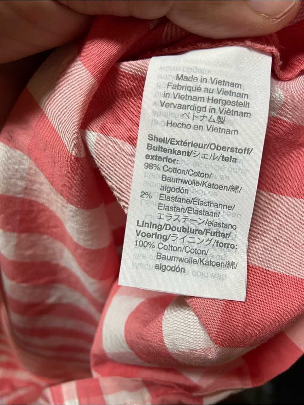 J.Crew Pink White Gingham Sleeveless Fit & Flare Dress Size:S - Picture 7 of 10